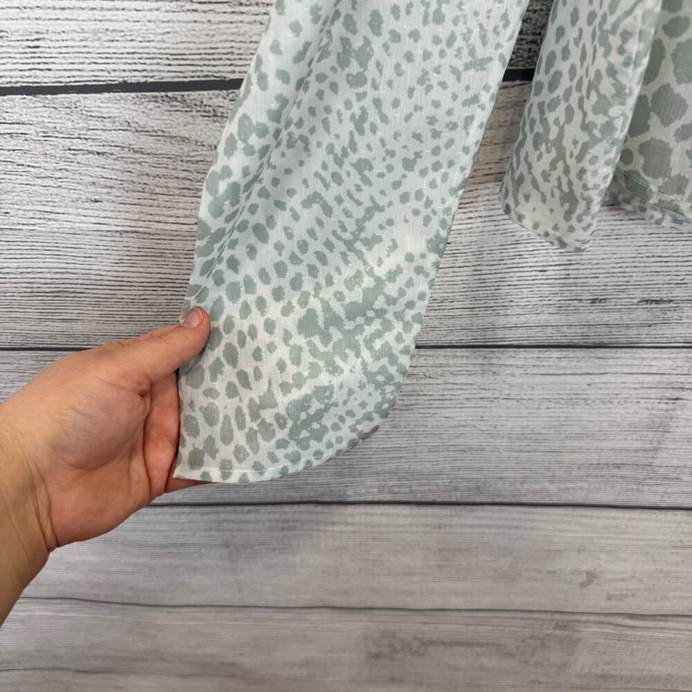 Sincerely Ours Women's Mint Python Rosie Puff Sle… - image 3